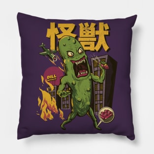 Dill with It - Kaiju Pickle got in Trouble Pillow