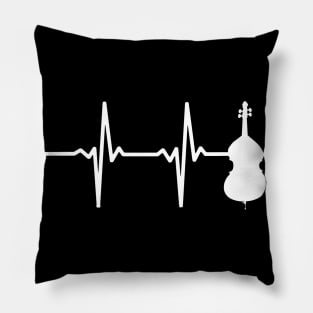 Cello Heartbeat Gift For Cellists Pillow