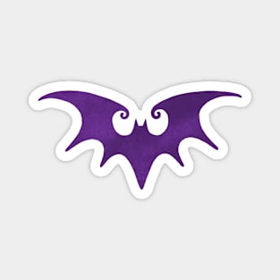 Spooky Purple Bat Magnet