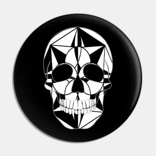 Skull and Mandala Pin