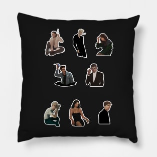 The Atlas Six sticker set Pillow