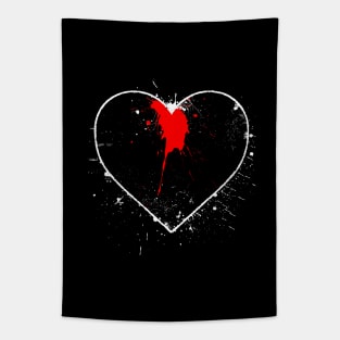 Bleeding heart-good and bad luck-Love-Gambling Tapestry