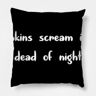 Pumpkins Scream In The Dead Off Night Pillow