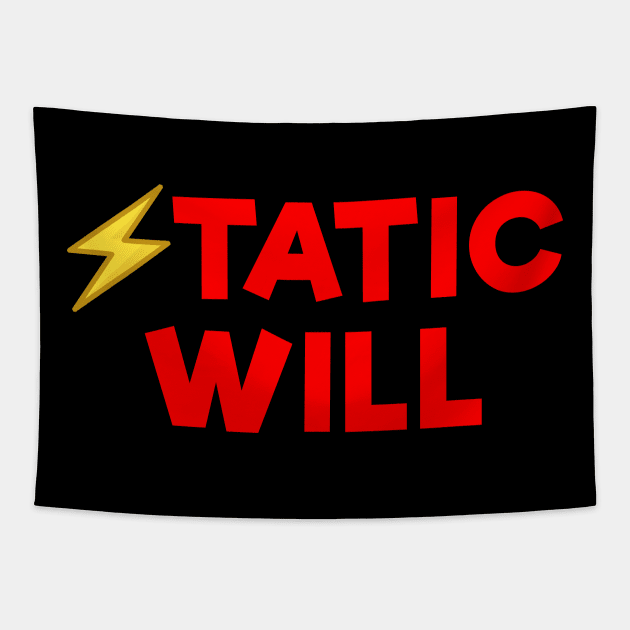 Static will Red Tapestry by Dolta