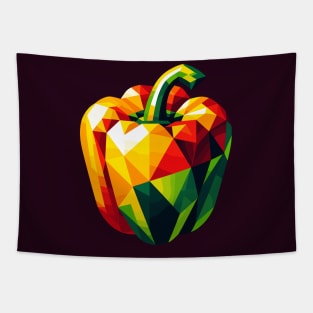 Abstract Geometric Pepper - Color Design Tapestry