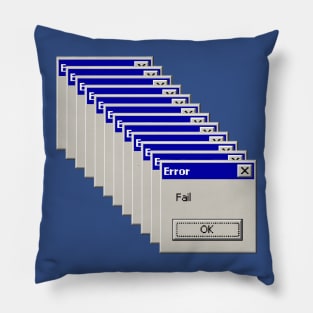 Error...Fail - Retro Old School Computer Pop-Up Pillow