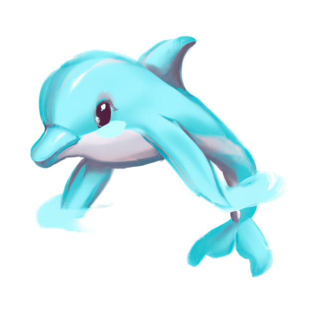 Cute Dolphin Drawing by Play Zoo