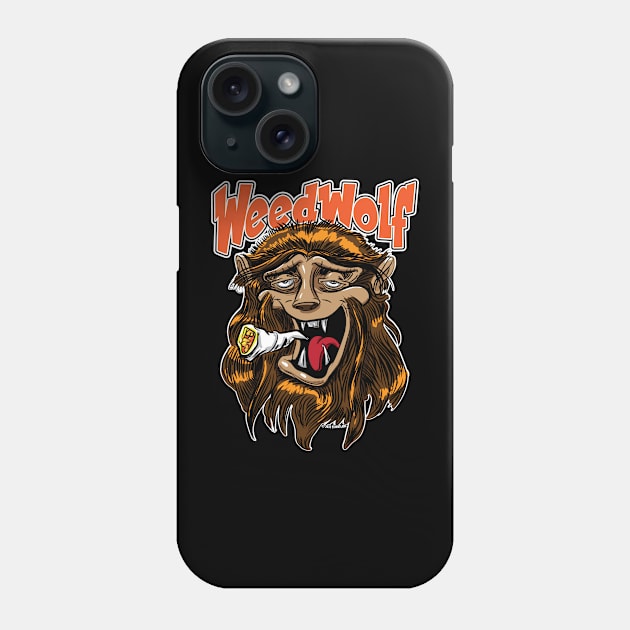 HalloWeed Wolf Phone Case by eShirtLabs