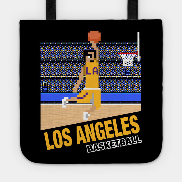 Los Angeles Basketball 8 Bit Pixel Art Cartridge Design Los