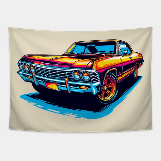 Chevrolet Impala Tapestry by Vehicles-Art