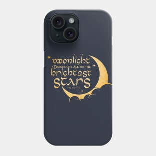 Moonlight Drowns Out All But the Brightest Stars Phone Case