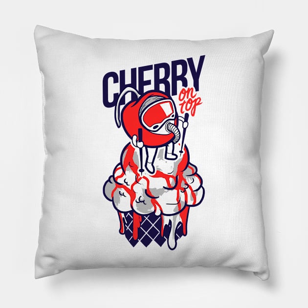 Cherry on Top Pillow by supernunal