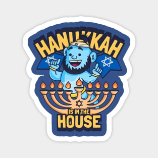 Hanukkah is in the house Genie Magnet