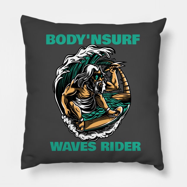 Summer Zeus Pillow by bodyinsurf