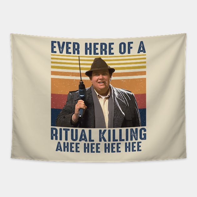 Ever Hear Of A Ritual Killing Retro Tapestry by LewisMillerDesigns