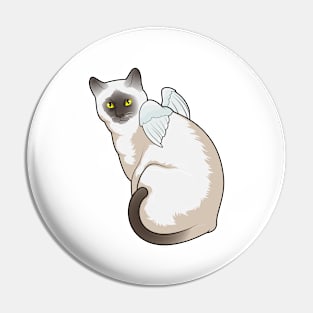 Cat Angel wings Pin