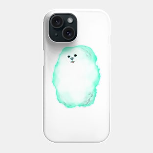 Cute cloudy face dog Phone Case