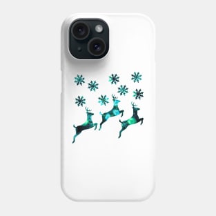 Christmas Decoration in Blue and Green Phone Case