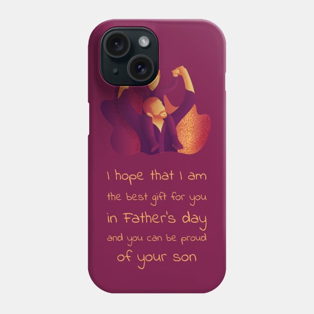 Best gift for father's day from son Phone Case by TheManLabel