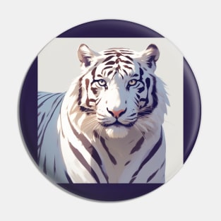 Beautiful White Tiger Pin