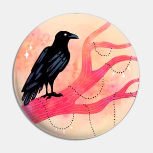 Raven Moon Pin