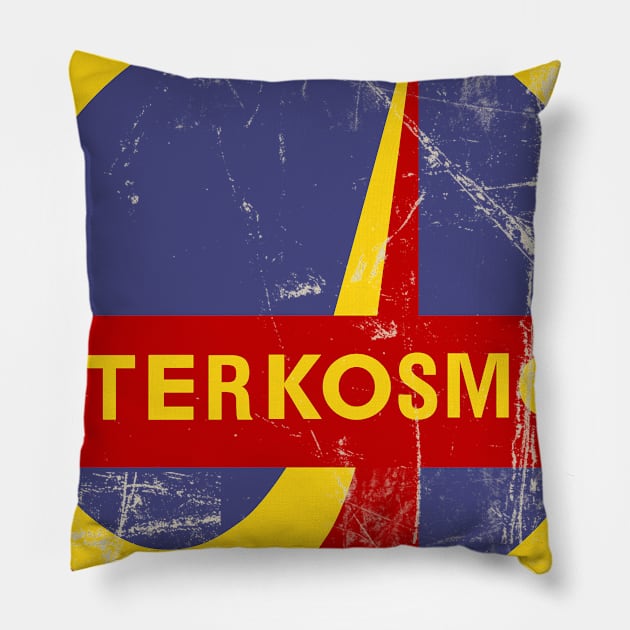 Soviet Space Program- Interkosmos Pillow by ocsling