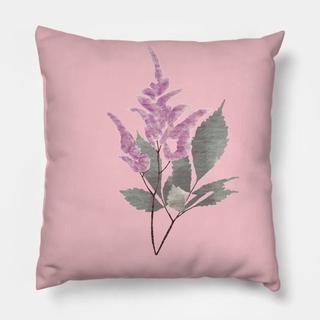 Lavender watercolor design Pillow by Mydrawingsz