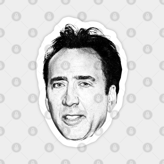 Crazy Nic Cage Magnet by DankFutura