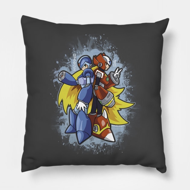 BROTHERS IN ARMS Pillow by robo_ohno