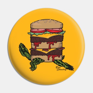 Turtle Burger Pin