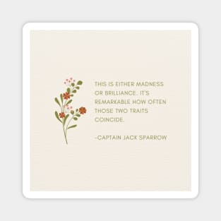 Captain Jack Sparrow Quote Magnet