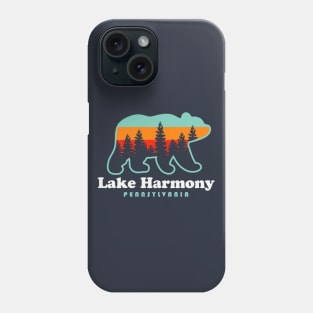 Lake Harmony Pennsylvania Bear Poconos Vacation Retro Sunset Phone Case