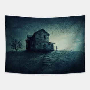 haunted house in the ghost land Tapestry