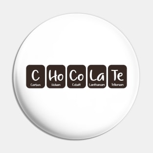 Chocolate Chemistry Periodic Table Pin