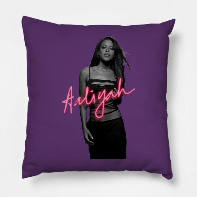90s Legends: Aaliyah Pillow by The Store Name is Available