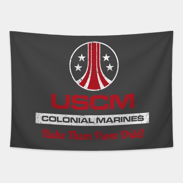 Alien - USCM Colonial Marines Tapestry by digitalage