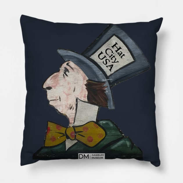 Danbury Hatter Pillow by Danbury Museum