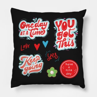 Everyday Inspiration Slogans Pillow