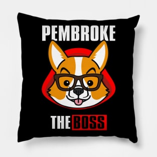 Corgi Dog Money Heist Boss Member Pembroke Pillow