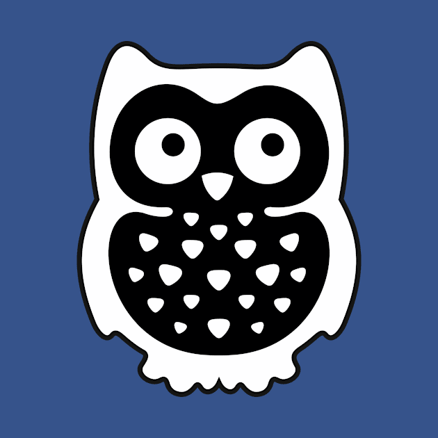 Black & White Owl by XOOXOO
