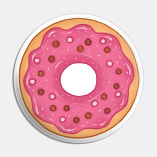 Pink Donut and Chocolate Pearls Pin