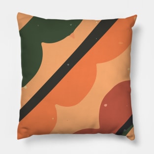 Abstract Minimal Bold Diagonal Shapes Background GC-117-11 Pillow