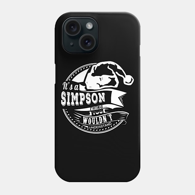 It's a Simpson thing - Hat Xmas Personalized Name Gift Phone Case by Cave Store