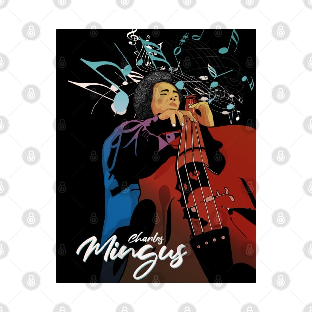 Charles Mingus Jazz Poster by Seiglan