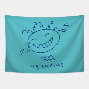 Aquarius smile Tapestry