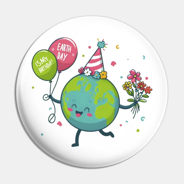 Earth Day 2024 Pin by BukovskyART