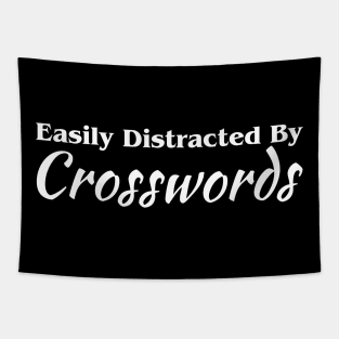 Easily Distracted By Crosswords Tapestry