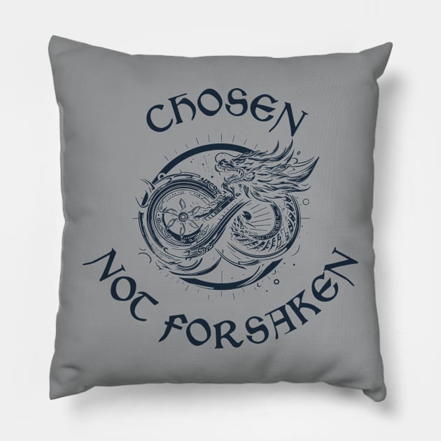 chosen not forsaken - wheel of time Pillow by whatyouareisbeautiful