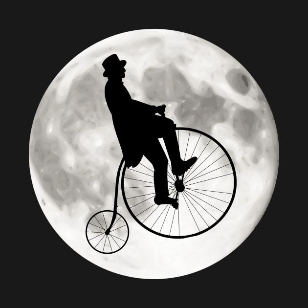 Penny Farthing Moon by GloopTrekker