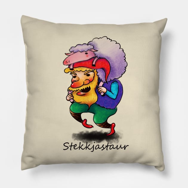 Yule lad /Santa Clause- Stekkjastaur Pillow by EGGnTEDDY